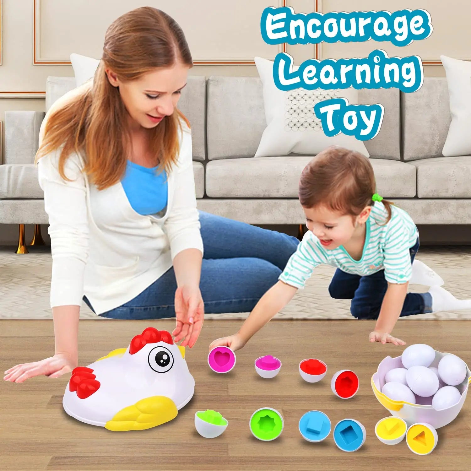 Matching Montessori Sensory Educational Eggs - Image 5