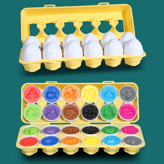 Matching Montessori Sensory Educational Eggs - Image 18
