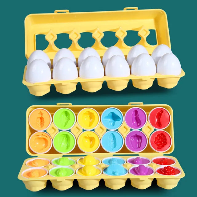 Matching Montessori Sensory Educational Eggs - Image 20