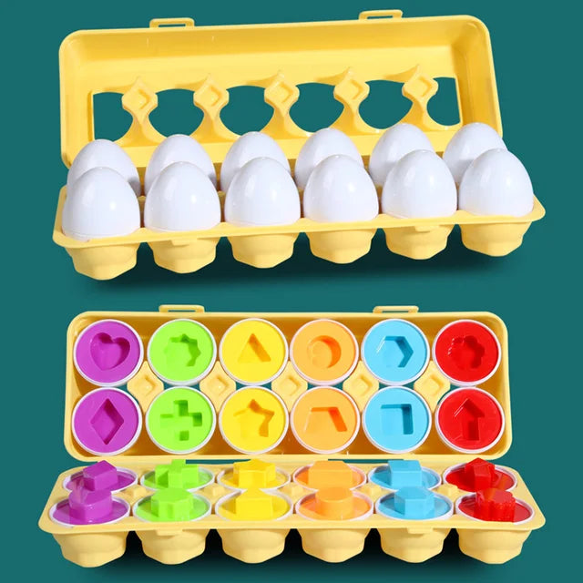 Matching Montessori Sensory Educational Eggs - Image 3